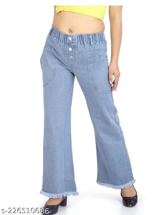 Denim Jeans for Women (Blue, 28)