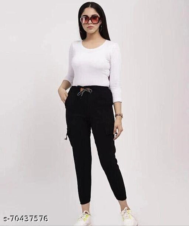 Denim Trouser for Women (Black, 28)