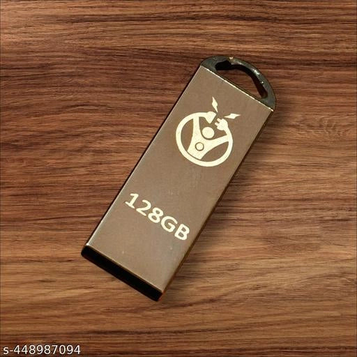 128 Gb Pendrive With Mini Portable Wireless Bluetooth Premium Speaker (Grey)