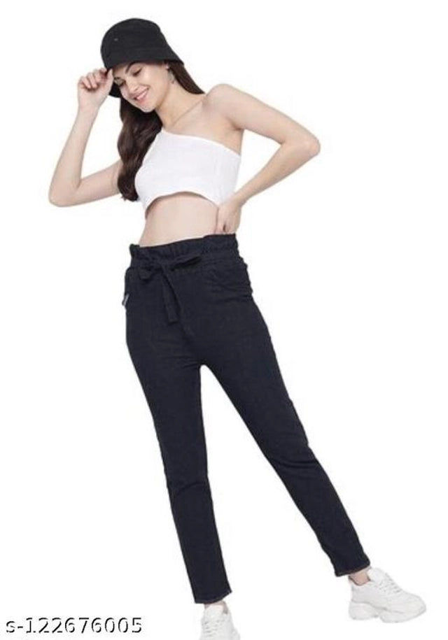 Denim Jeans for Women (Black, 28)