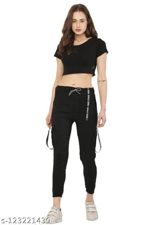 Denim Trouser for Women (Black, 26)