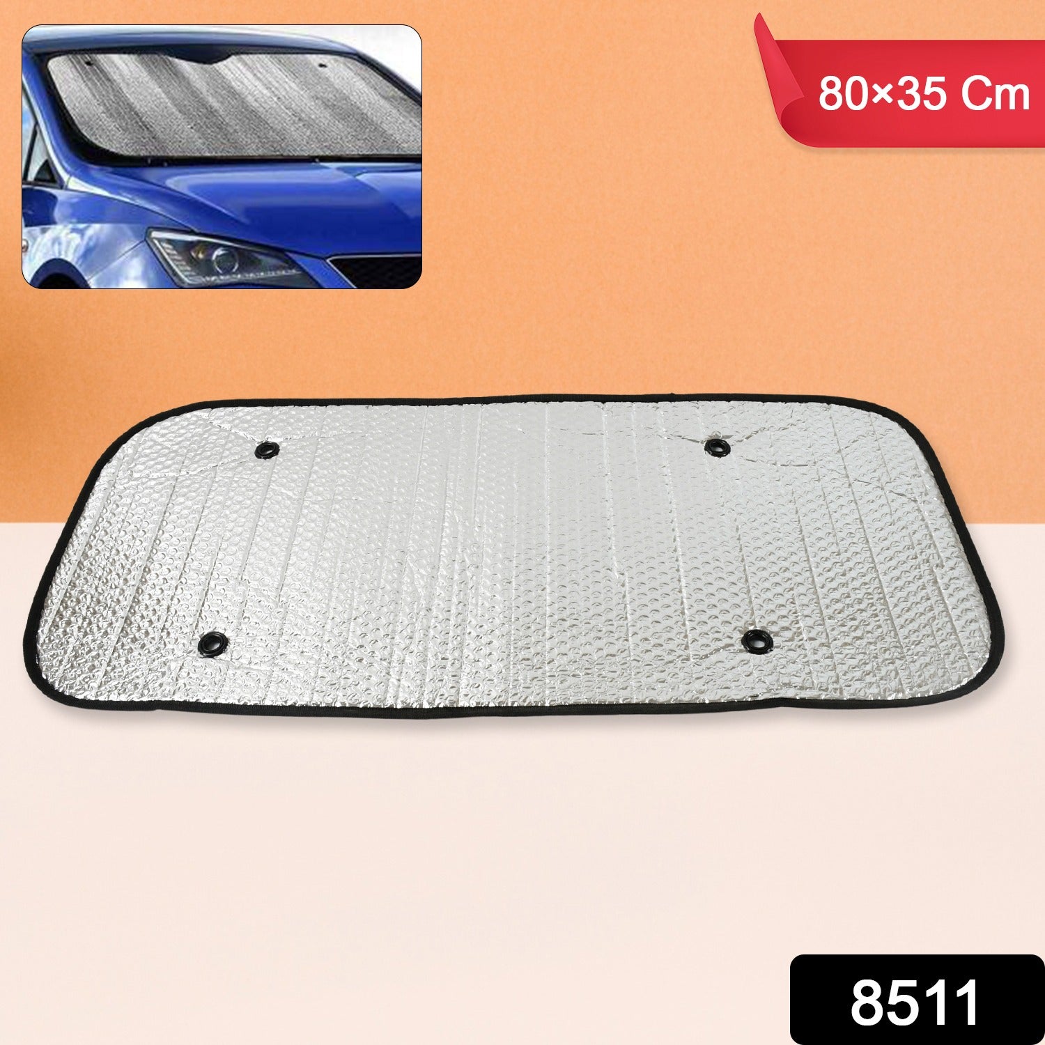 8511 Car Windshield Sun Shade Blocks Uv Rays Sun Visor Protector Keeps Your Vehicle Cool Sunshade For Cars Suvs Trucks And Vans (8035 Cm)