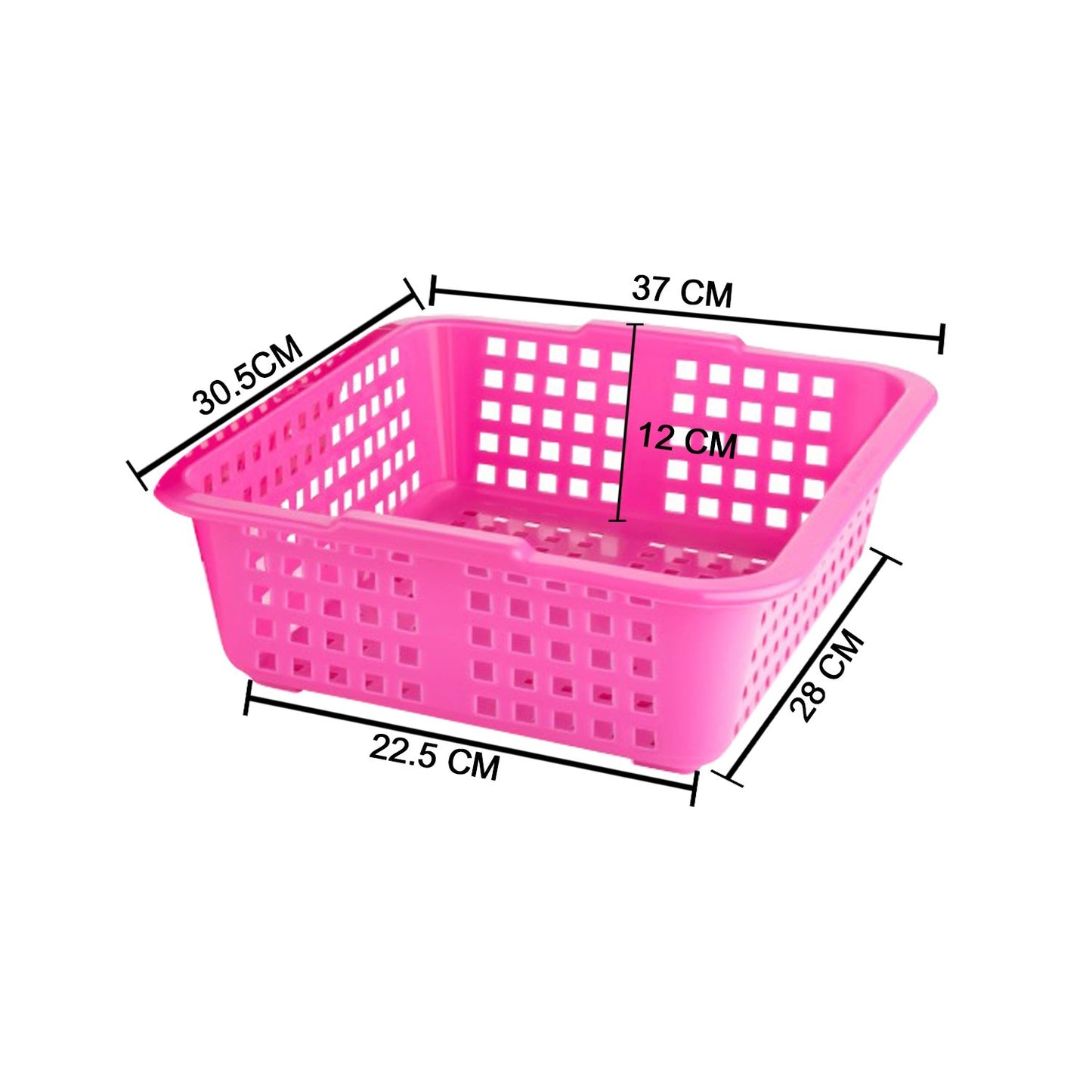 2482 Plastic Medium Size Cane Fruit Baskets