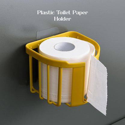 17881 Toilet Paper Holder Bathroom Tissue Roll Wall Mounted Plastic Bathroom Toilet Paper Roll Holder Tissue Holder With Storage And Dispenser For Bathroom Kitchen Washroom  14 X 13.5 X 11 Cm