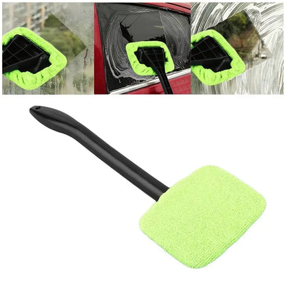 Windshield Clean Car Glass Cleaner Wiper With Microfiber Cloth (1 Pc  38 Cm Long)