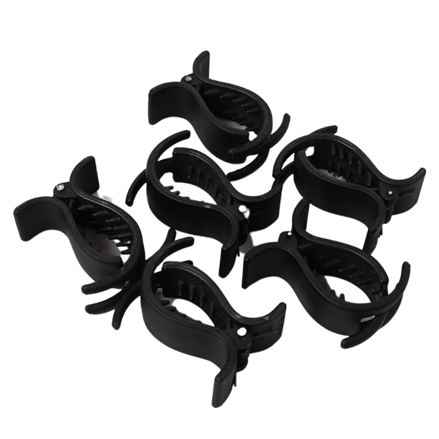 Big Hair Clips For Girls Kids Hair Accessories (6 Pcs Set  Black)