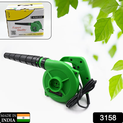 3158 650v Blower Portable Rifel Range Heavy Duty Air Blower Electric Air Blower For Homeofficecarpccomputer Dustgaragepatiogarden Leaftrash Cleaning  (350w 2.3 M3min 13000 Rpm Green)