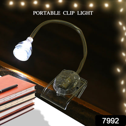 7992 Clip Light Portable Clip Light Transparent Clip Light Outdoor  Indoor Use