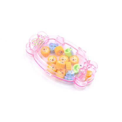 8831 Cute School Eraser Set Cute Eraser Multi Design Rubber Erasers For Pencil Cleaning Stationery School Student Girl Kids (15 Pc In1 Set)