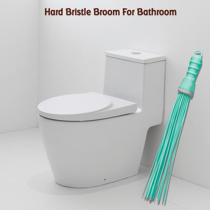 4024 Plastic Hard Bristle Broom For Bathroom Floor Cleaning And Scrubbing Wet And Dry Floor Cleaning