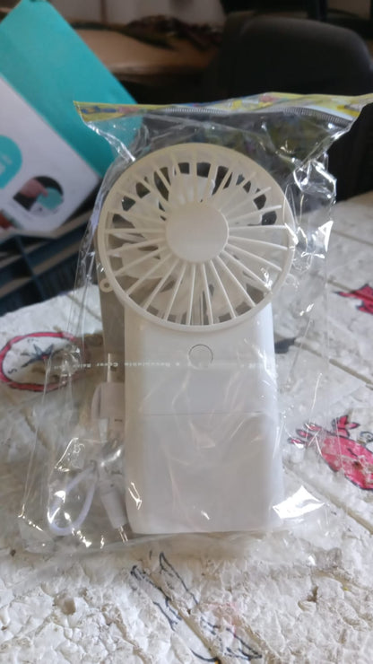 17730 Portable Small Electric Fan Handheld Fan With 3 Modes Usb Rechargeable Mini Student Handheld Class Personal Fan (1 Pc)