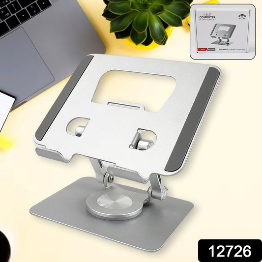 Aluminum Alloy 360rotating Bracket Adjustable Tablet Stand Portable Foldable Ergonomic Tablet Support