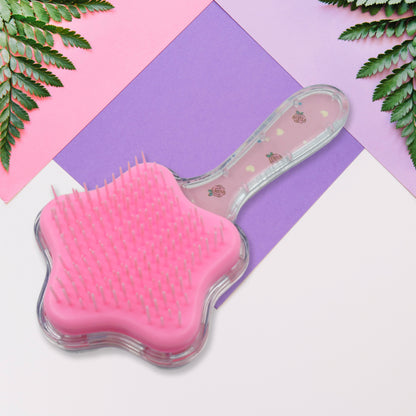 12572 Cartoon Hair Brush Massage Shower Comb Blur Wet Salon Hair Brushes Hair Styling Tools Glitter Comb Soft  Smooth Brush Mermaid Brush For Kids Return Gifts For Kids (1 Pc )