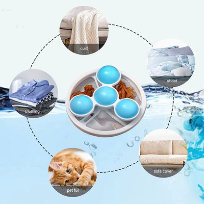 12604 Laundry Ball Floating Pet Fur Lint Hair Catcher Household Reusable Washing Machine Floating Lint Mesh Bag Hair Filter Net Pouch Washing Lint Hair Remover Net Mesh Bag Dryer (1 Pc)