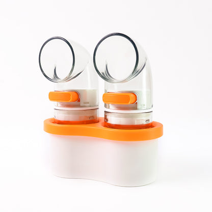 2-in-1 Seasoning Dispenser Set With Base