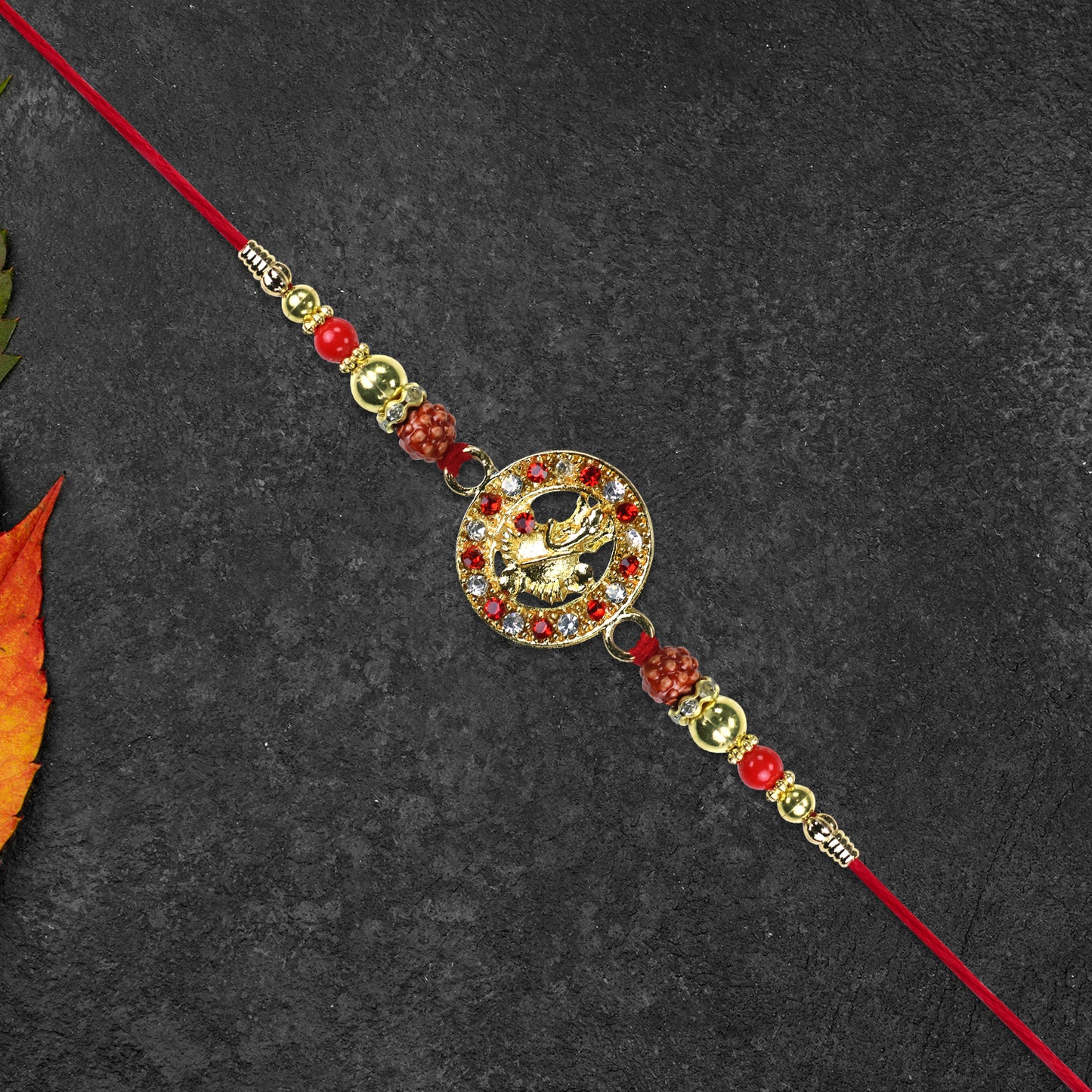 Ganesha Rakhi With Rudraksha