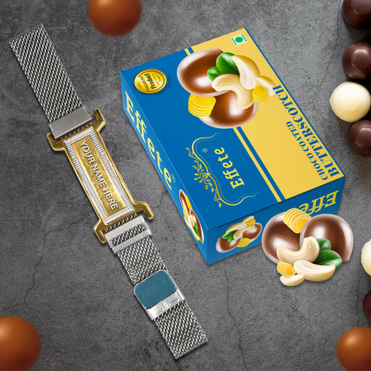 Sweet And Stylish Customized Bracelet  Delicious Chocolate Combo Gift Set