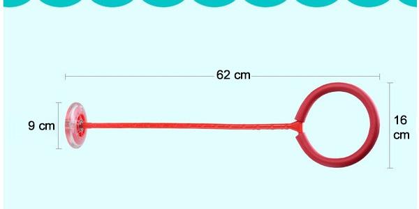 1665 Led Light Flashing Jumping Ring Ankle Skipping Jump Rope For Kids