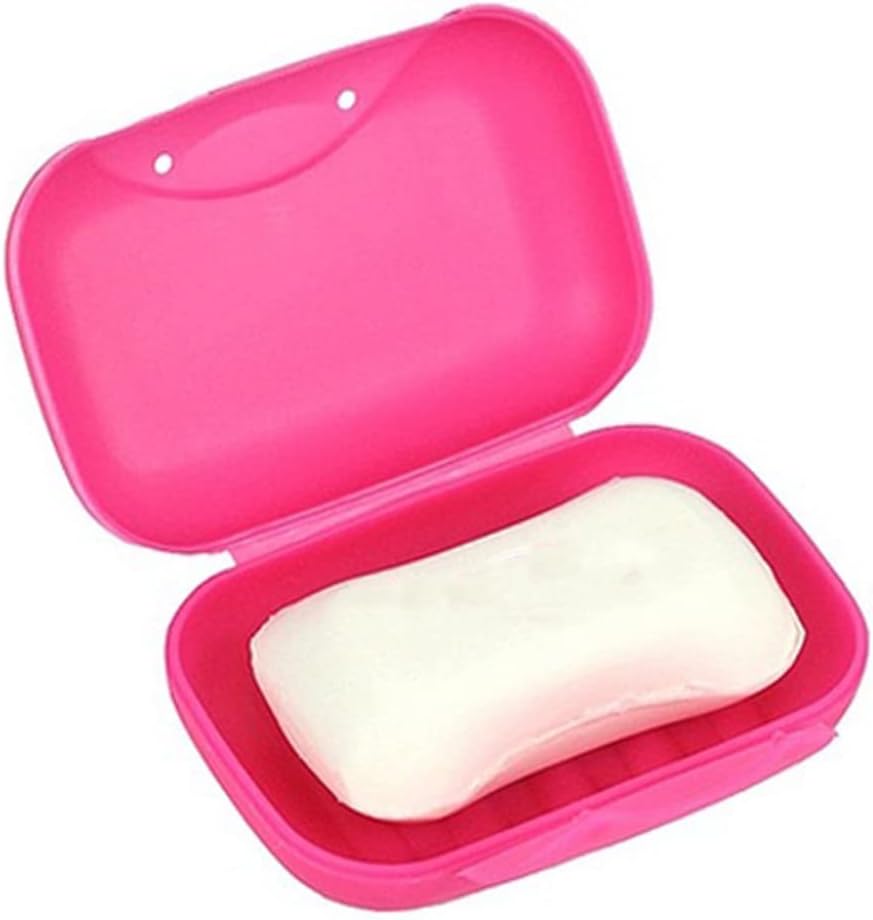 4592 Travel Soap Case Box Plastic Soap Box With Cover Waterproof Leakproof Soap Dish For Bathroom  Travel Use (1pc)