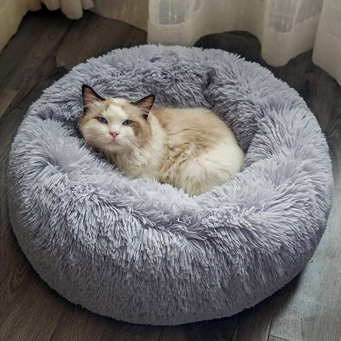 Round Dog Beds For Small Medium Dogs And Cats (1 Pc)