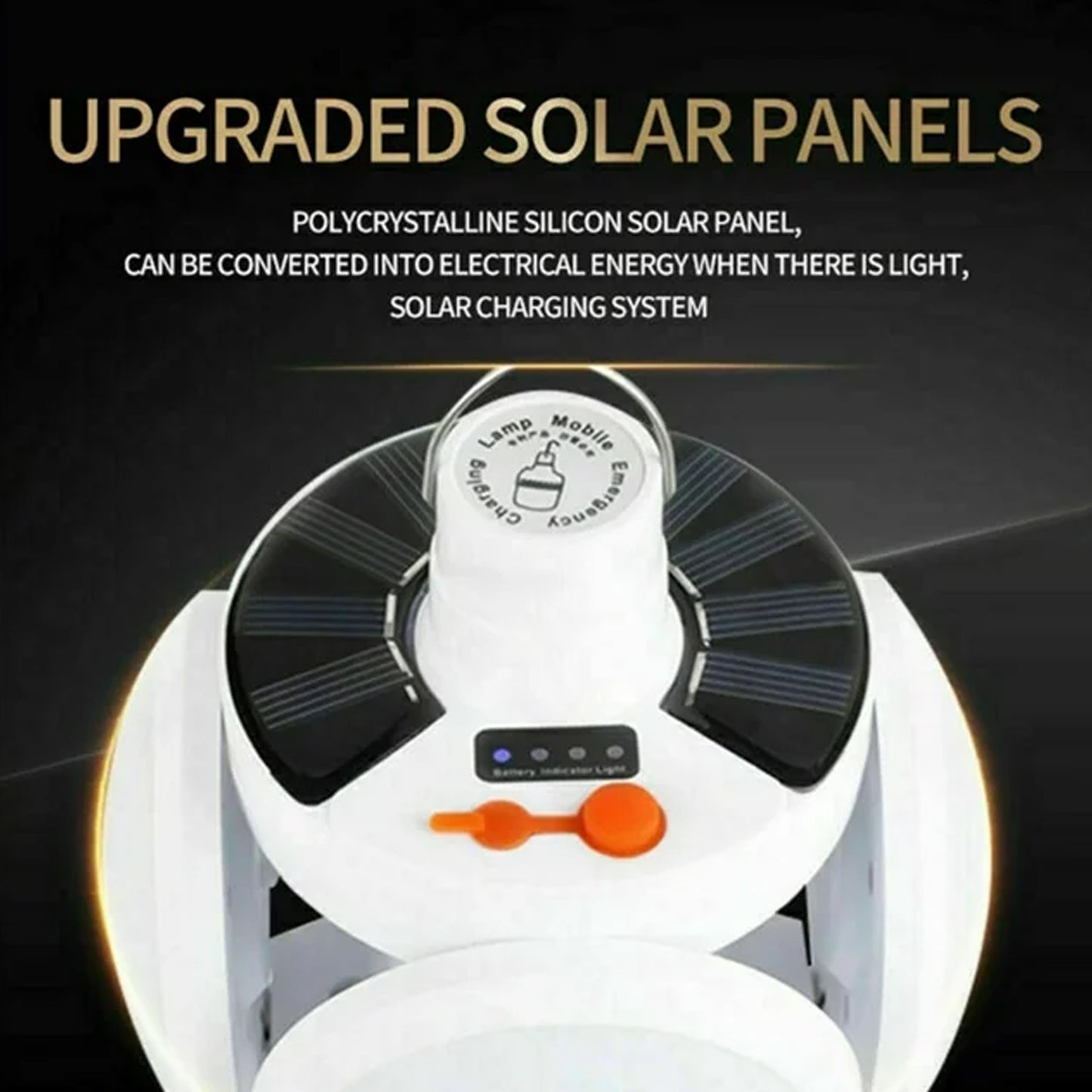 12590 Solar Multi-functional Emergency Led Light Bulb With Usb Charging Led Camping Lamp Camping Lamp Usb Rechargeable 5 Brightness Light Modes Foldable Camping Light Sos Ip65 Waterproof Camping Light Blackout Emergency Equipment Camping Gadgets