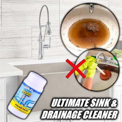 7934 Powerful Sink And Drain Cleaner Portable Powder Cleaning Tool Super Clog Remover Chemical Powder Agent For Kitchen Toilet Pipe Dredging (110 Gm)