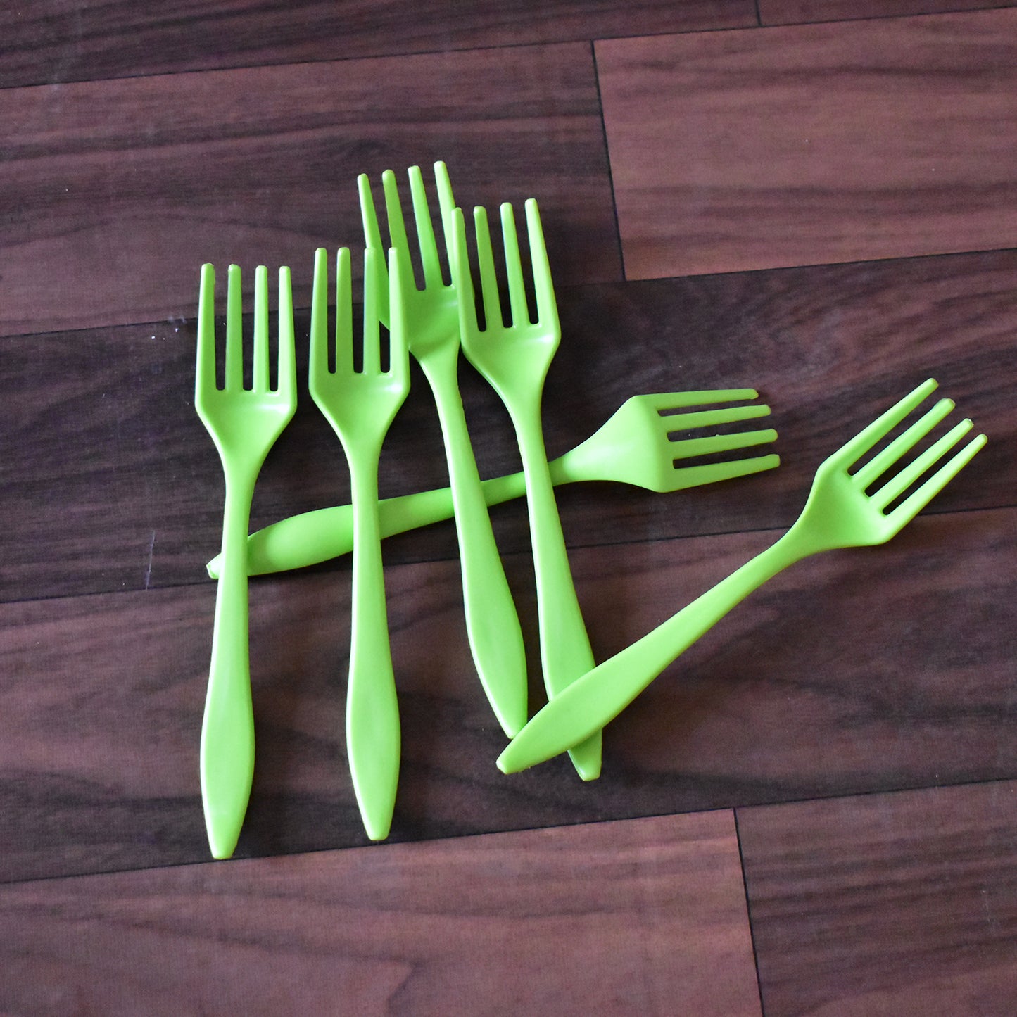 2839 Small Plastic 6pc Serving Fork Set For Kitchen