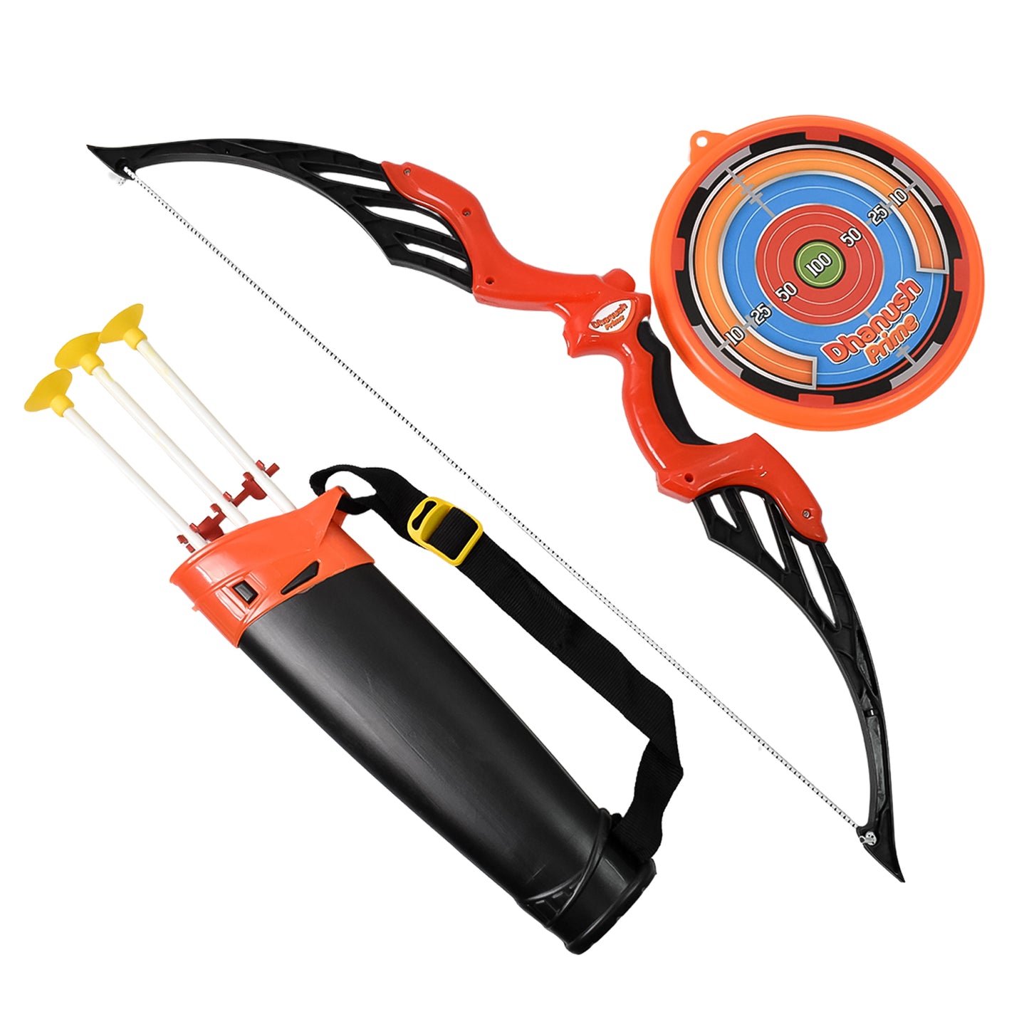 Arrow Big  Archery Toy (1 Dhanush 3 Arrow 1 Target 1 Arrow Holder  1 Set)