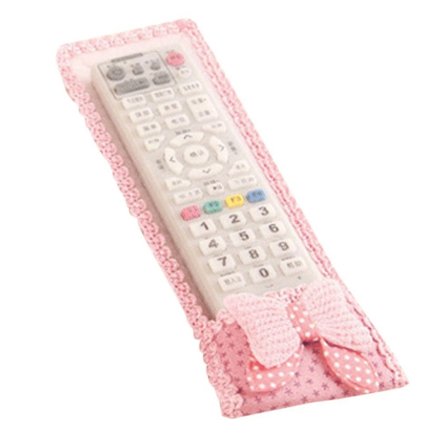 7638 3pc Remote Cover With Bow Knot For Tv Air Conditioner D2h Dth Remote Control Dust Cover