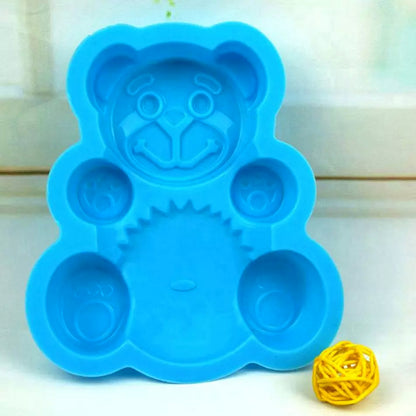 2682 Silicone Animal Mould Cake Mould Chocolate Soap Mould Baking Mould Soap Making Candle Craft (Animal Mould) (Set Of 4)