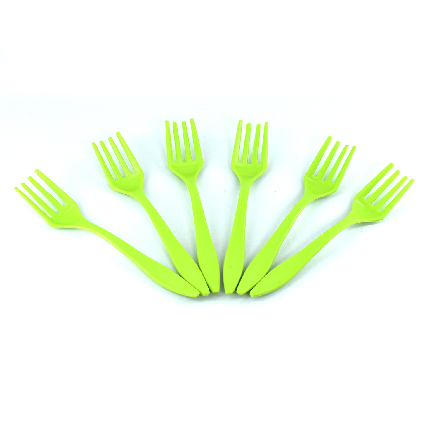 2839 Small Plastic 6pc Serving Fork Set For Kitchen