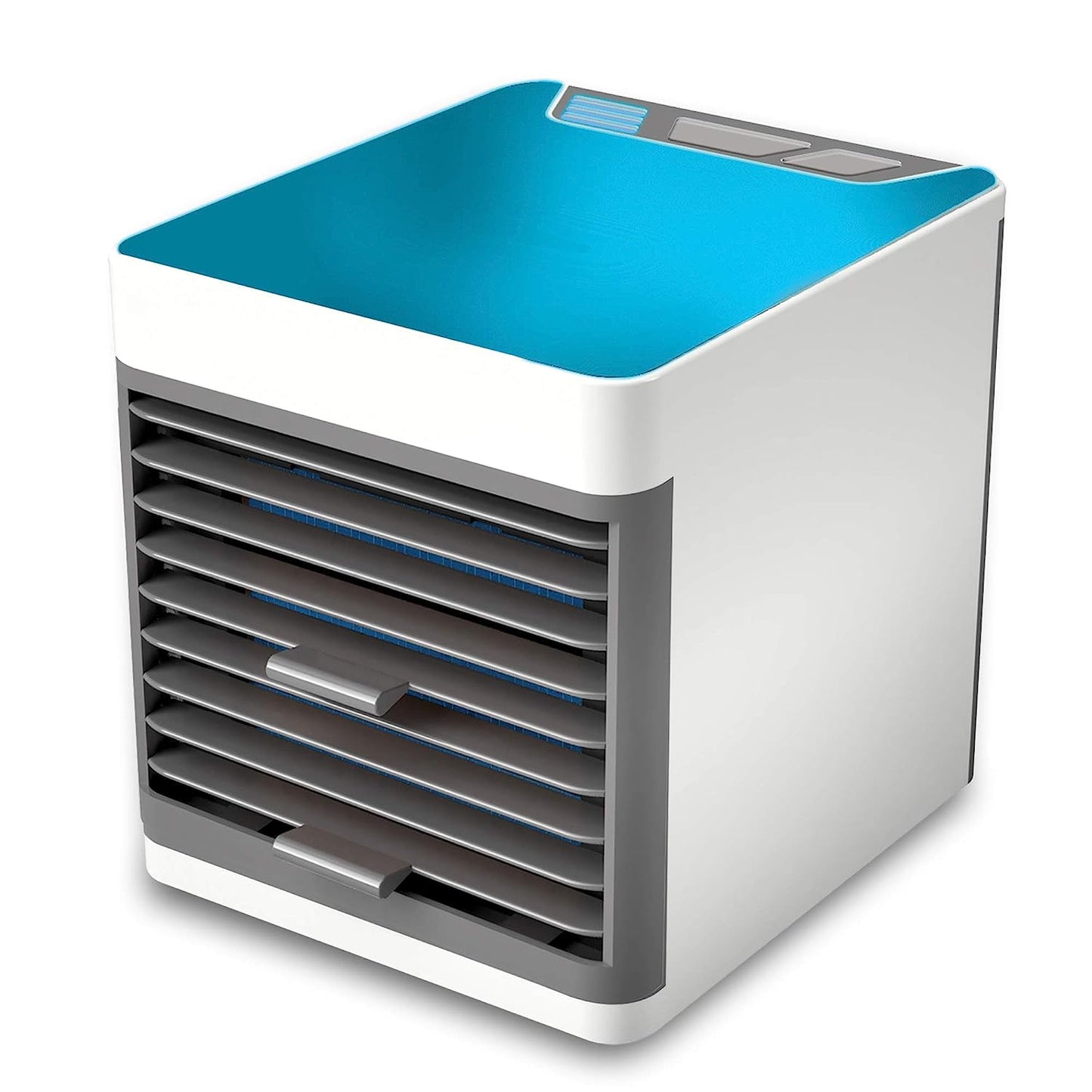 1464 Mini Portable Air Cooler Personal Space Cooler Easy To Fill Water And Mood Led Light And Portable Air Conditioner Device Cool Any Space Like Home Office