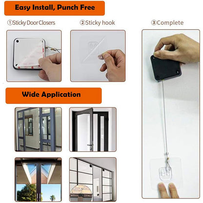 4184 Automatic Door Closer Punch-free Automatic Sensor Door Closer