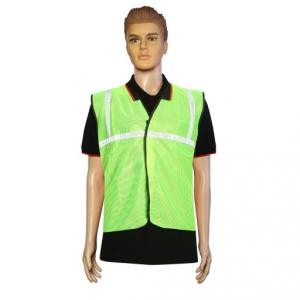 7437 Green Safety Jacket For Having Protection Against Accidents Usually In Construction Areas.