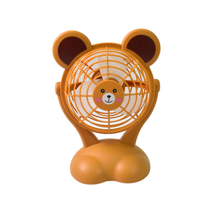 Cartoon Shape Mini Fan Usb Powered  Battery Operated (Battery Not Include  1 Pc)