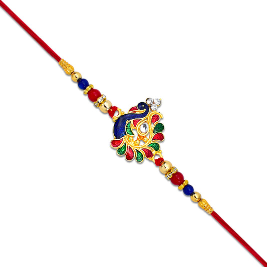 Traditional Peacock Design Rakhi