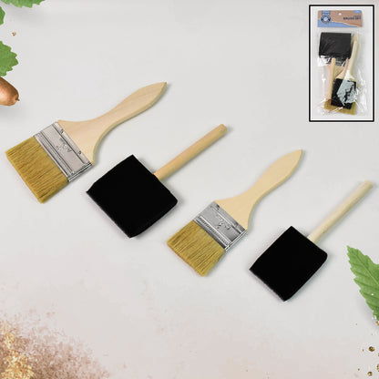 Paint Brush For Wall Painting  Foam Brush Painting Sponge Tool (4 Pcs Set)