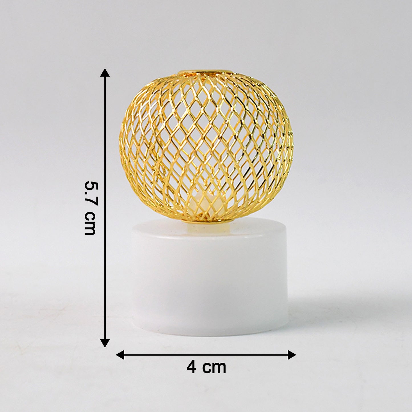 Led Ball Shaped Decorative Light With Mesh Cover (12 Pc  Set)