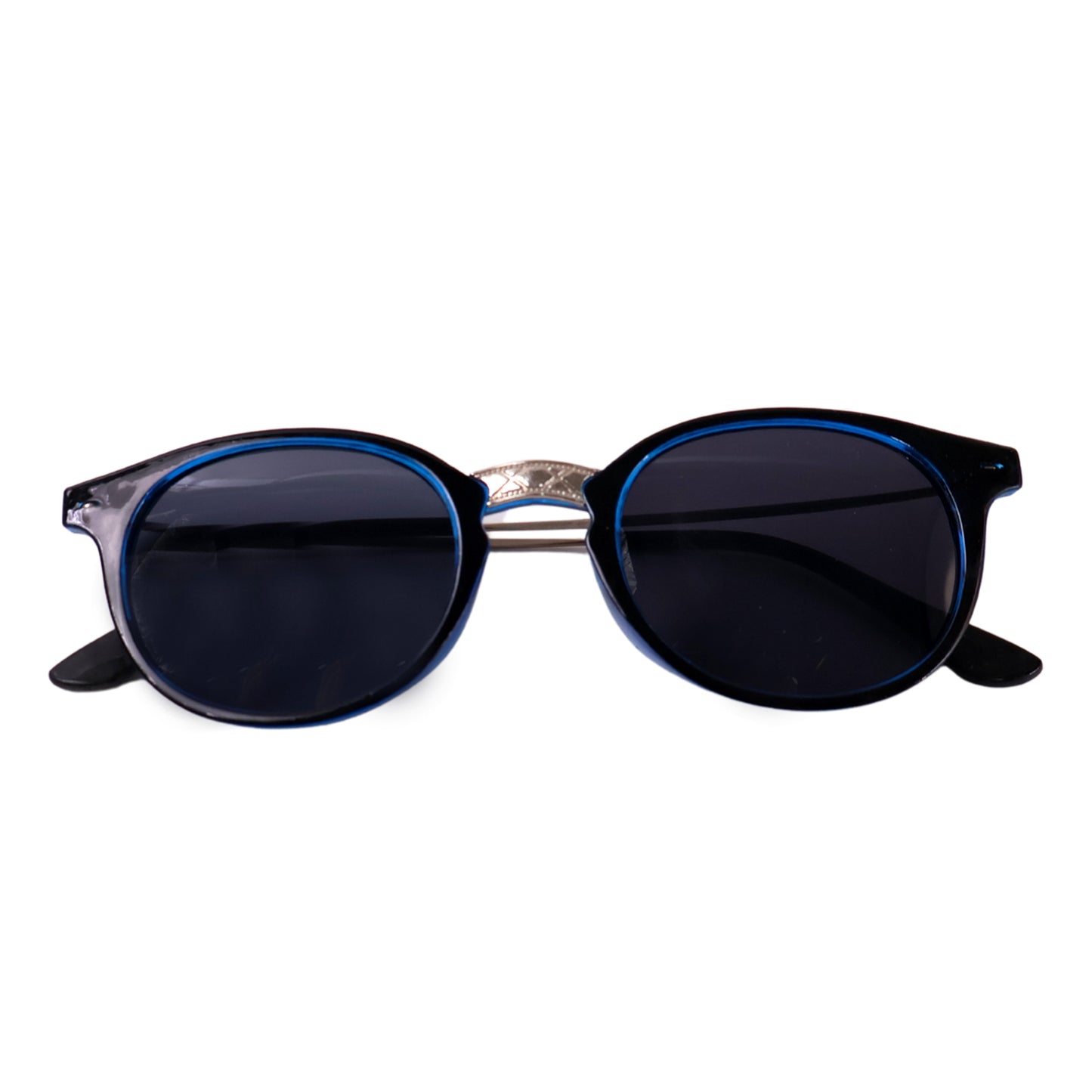 Blue Uv Protected Round Sunglasses Classic Sunglasses For Men  Women Lightweight