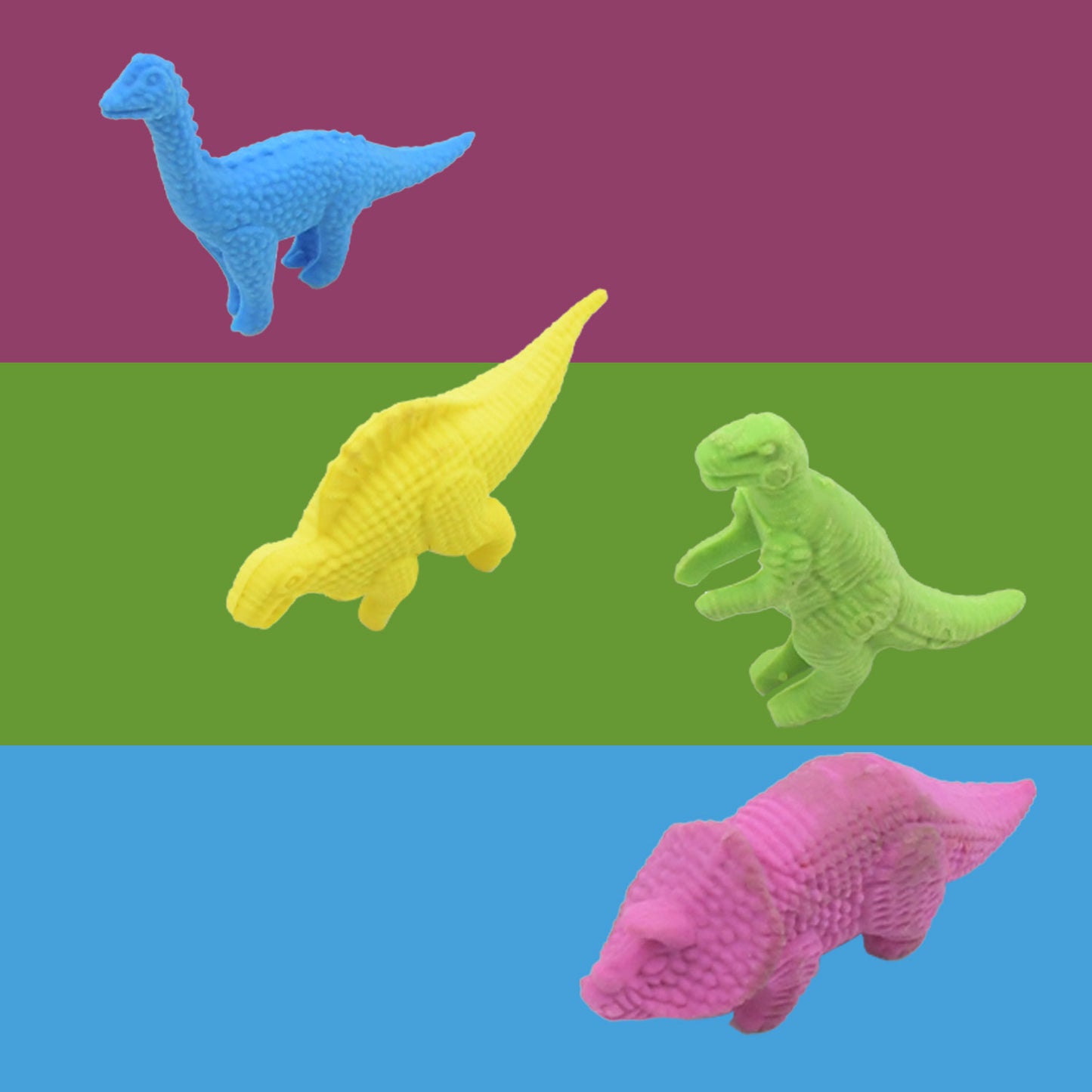 4310 Small Dinosaur Shaped Erasers Animal Erasers For Kids Dinosaur Erasers Puzzle 3d Eraser Desk Pets For Students Soft Non-dust Stationery Activity Toy For School Supplies (4 Pc Set)