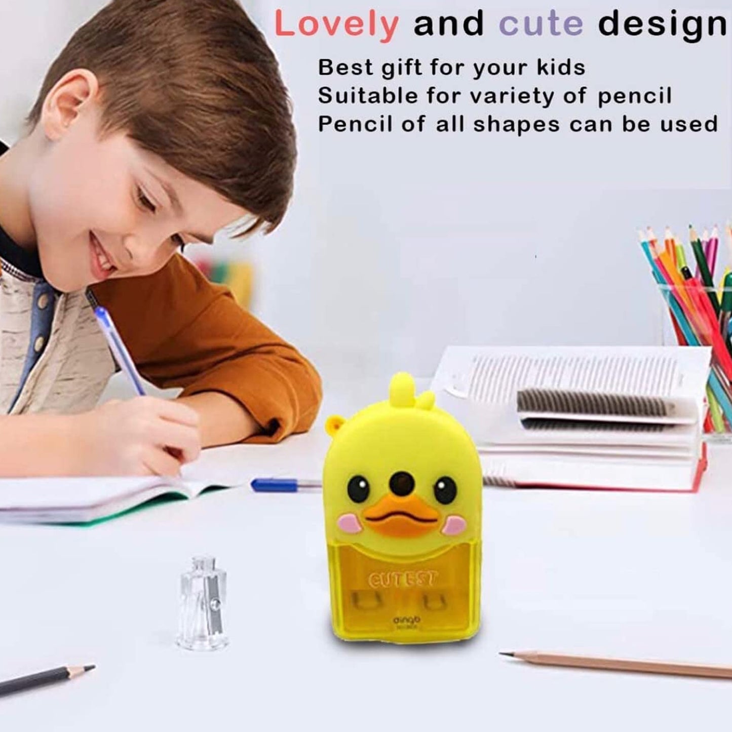 Plastic Cutest Duck Pencil Sharpener (1 Pc) 4236