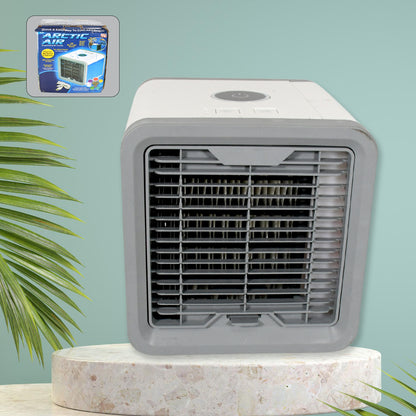 12884 Mini Portable Air Cooler Personal Space Cooler Easy To Fill Water And Mood Led Light And Portable Air Conditioner Device Cool Any Space Like Home Office (B -grade)