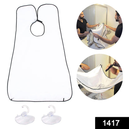 1417 Beard Apron Hair Clippings Catcher Grooming Bib