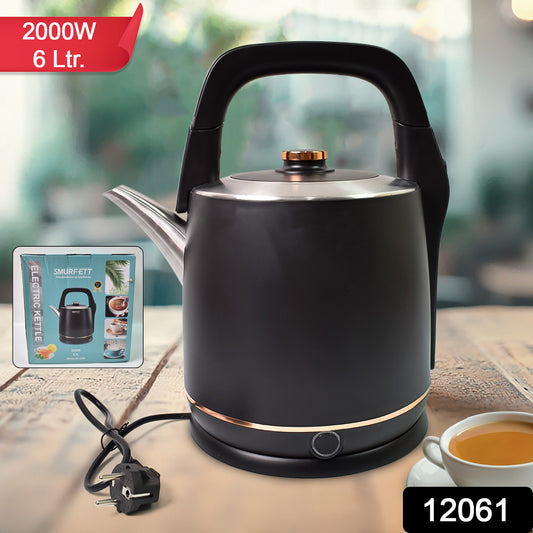 Stainless Steel Electric Kettle 2000 Watt (6 Ltr.)