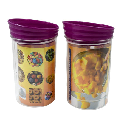 Plastic Premium Quality Kitchen Food Containers Set (1200ml Approx Set Of 2 Pc)