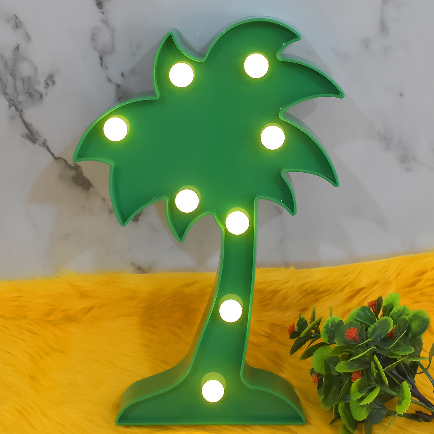 Led Night Light Coconut Tree Light Romantic Table Lamp (1 Pc  Battery Not Included)