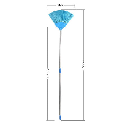 4699 Broom With Long Stainless Steel Rod And Extendable Cobweb Cleaner Stick