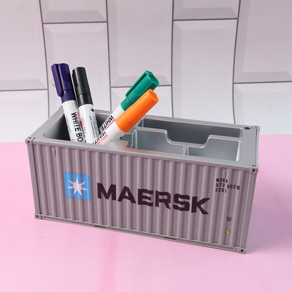 Container-style Multi-compartment Desk Organizer (1 Pc)
