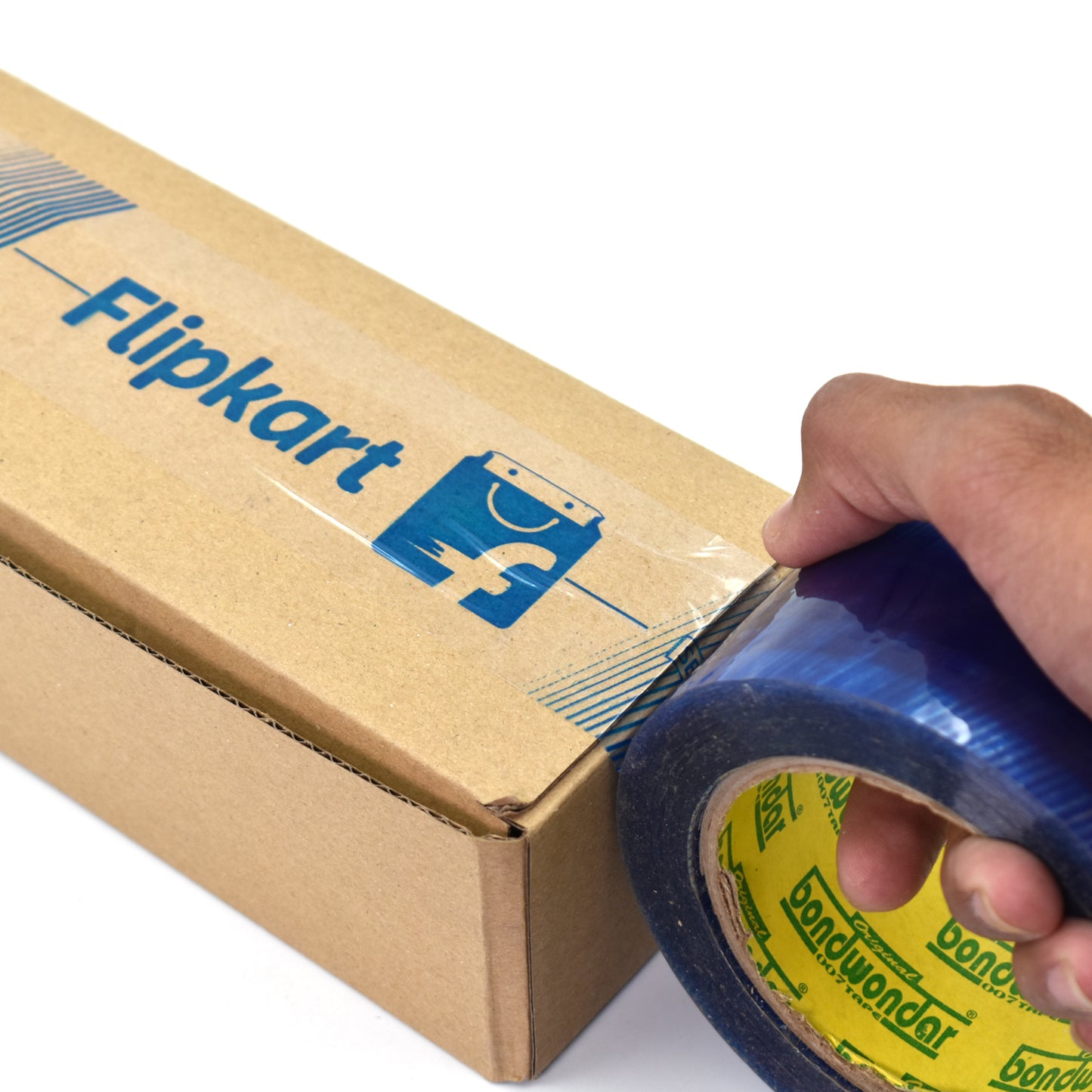 7436 Flipkart Print Blue Tape For Packaging Gifts And Products By Flipkart For Shipping And Delivering Purposes Etc.