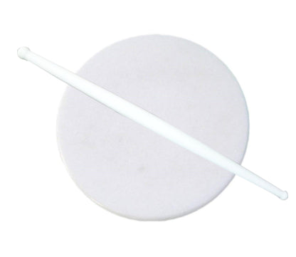 2136 White Plastic Rolling Belan For Chapati Making